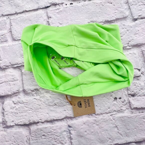 NWT Toast Swim Signature High Waist Bikini Bottom in Green Size XS Stretch Beach - Picture 7 of 7